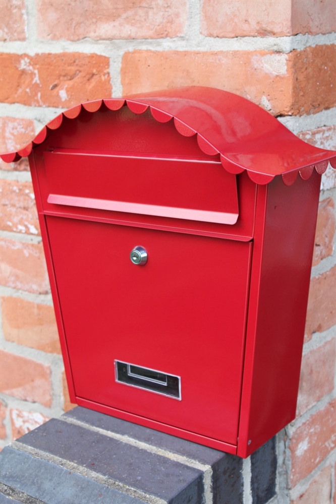 Red Wall Mounted Post Box